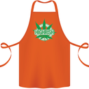Highrish St. Patrick's Day Weed Drugs Funny Cotton Apron 100% Organic Orange