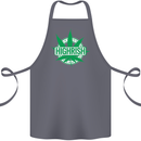 Highrish St. Patrick's Day Weed Drugs Funny Cotton Apron 100% Organic Steel