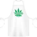 Highrish St. Patrick's Day Weed Drugs Funny Cotton Apron 100% Organic White