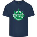 Highrish St. Patrick's Day Weed Drugs Funny Kids T-Shirt Childrens Navy Blue