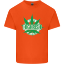 Highrish St. Patrick's Day Weed Drugs Funny Kids T-Shirt Childrens Orange