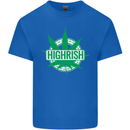 Highrish St. Patrick's Day Weed Drugs Funny Kids T-Shirt Childrens Royal Blue