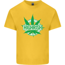 Highrish St. Patrick's Day Weed Drugs Funny Kids T-Shirt Childrens Yellow