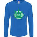 Highrish St. Patrick's Day Weed Drugs Funny Mens Long Sleeve T-Shirt Royal Blue