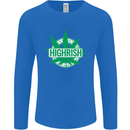 Highrish St. Patrick's Day Weed Drugs Funny Mens Long Sleeve T-Shirt Royal Blue