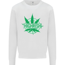 Highrish St. Patrick's Day Weed Drugs Funny Mens Sweatshirt Jumper White
