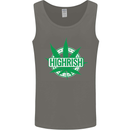 Highrish St. Patrick's Day Weed Drugs Funny Mens Vest Tank Top Charcoal