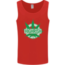Highrish St. Patrick's Day Weed Drugs Funny Mens Vest Tank Top Red