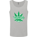 Highrish St. Patrick's Day Weed Drugs Funny Mens Vest Tank Top Sports Grey