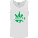 Highrish St. Patrick's Day Weed Drugs Funny Mens Vest Tank Top White