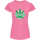 Highrish St. Patrick's Day Weed Drugs Funny Womens Petite Cut T-Shirt Azalea