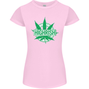 Highrish St. Patrick's Day Weed Drugs Funny Womens Petite Cut T-Shirt Light Pink