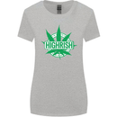Highrish St. Patrick's Day Weed Drugs Funny Womens Wider Cut T-Shirt Sports Grey