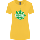 Highrish St. Patrick's Day Weed Drugs Funny Womens Wider Cut T-Shirt Yellow