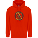 Highway Wheels Motocross Motorcycle Childrens Kids Hoodie Bright Red