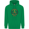 Highway Wheels Motocross Motorcycle Childrens Kids Hoodie Irish Green