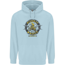 Highway Wheels Motocross Motorcycle Childrens Kids Hoodie Light Blue
