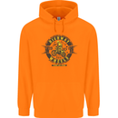 Highway Wheels Motocross Motorcycle Childrens Kids Hoodie Orange