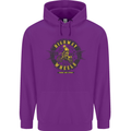 Highway Wheels Motocross Motorcycle Childrens Kids Hoodie Purple
