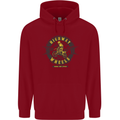 Highway Wheels Motocross Motorcycle Childrens Kids Hoodie Red