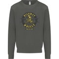Highway Wheels Motocross Motorcycle Kids Sweatshirt Jumper Storm Grey