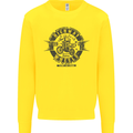 Highway Wheels Motocross Motorcycle Kids Sweatshirt Jumper Yellow