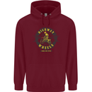 Highway Wheels Motocross Motorcycle Mens 80% Cotton Hoodie Maroon