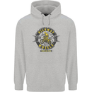 Highway Wheels Motocross Motorcycle Mens 80% Cotton Hoodie Sports Grey