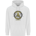 Highway Wheels Motocross Motorcycle Mens 80% Cotton Hoodie White
