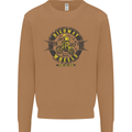 Highway Wheels Motocross Motorcycle Mens Sweatshirt Jumper Caramel Latte