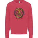 Highway Wheels Motocross Motorcycle Mens Sweatshirt Jumper Heliconia