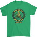 Highway Wheels Motocross Motorcycle Mens T-Shirt Cotton Gildan Irish Green