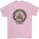 Highway Wheels Motocross Motorcycle Mens T-Shirt Cotton Gildan Light Pink