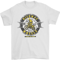 Highway Wheels Motocross Motorcycle Mens T-Shirt Cotton Gildan White