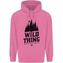 Hiking Wild Thing Camping Rambling Outdoors Childrens Kids Hoodie Azalea