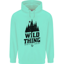 Hiking Wild Thing Camping Rambling Outdoors Childrens Kids Hoodie Peppermint