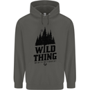 Hiking Wild Thing Camping Rambling Outdoors Childrens Kids Hoodie Storm Grey