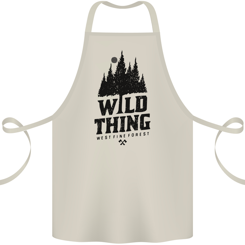 Hiking Wild Thing Camping Rambling Outdoors Cotton Apron 100% Organic Natural