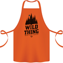 Hiking Wild Thing Camping Rambling Outdoors Cotton Apron 100% Organic Orange