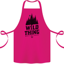 Hiking Wild Thing Camping Rambling Outdoors Cotton Apron 100% Organic Pink