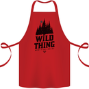 Hiking Wild Thing Camping Rambling Outdoors Cotton Apron 100% Organic Red