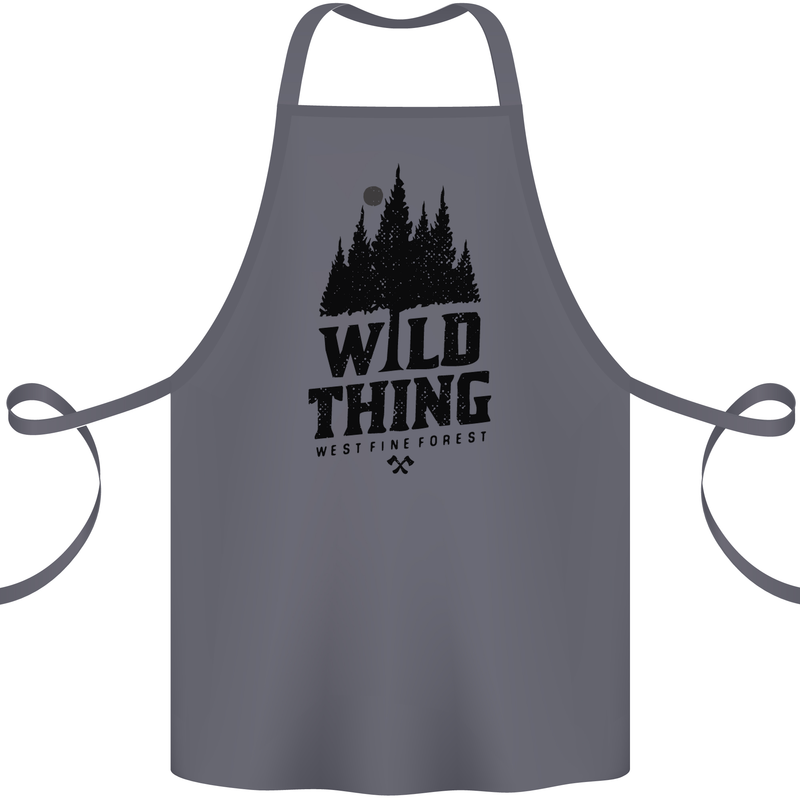 Hiking Wild Thing Camping Rambling Outdoors Cotton Apron 100% Organic Steel