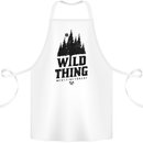 Hiking Wild Thing Camping Rambling Outdoors Cotton Apron 100% Organic White