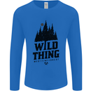 Hiking Wild Thing Camping Rambling Outdoors Mens Long Sleeve T-Shirt Royal Blue
