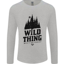 Hiking Wild Thing Camping Rambling Outdoors Mens Long Sleeve T-Shirt Sports Grey