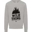 Hiking Wild Thing Camping Rambling Outdoors Mens Sweatshirt Jumper Sports Grey