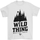 Hiking Wild Thing Camping Rambling Outdoors Mens T-Shirt Cotton Gildan White