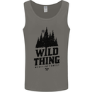 Hiking Wild Thing Camping Rambling Outdoors Mens Vest Tank Top Charcoal