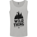 Hiking Wild Thing Camping Rambling Outdoors Mens Vest Tank Top Sports Grey