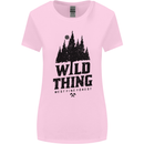 Hiking Wild Thing Camping Rambling Outdoors Womens Wider Cut T-Shirt Light Pink